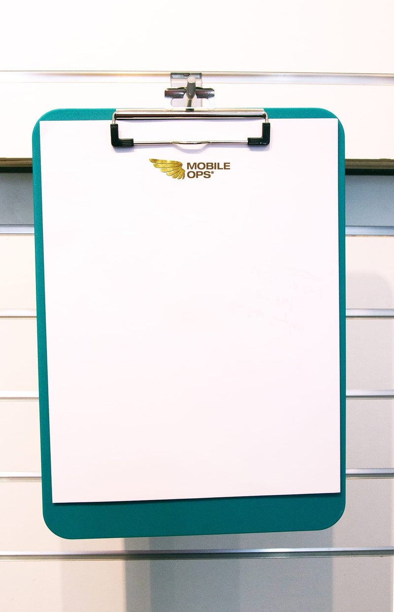 Baumgartens Mobile OPS Unbreakable Recycled Clipboard, 0.25" Clip Capacity, Holds 8.5 x 11 Sheets, Green - Image 3